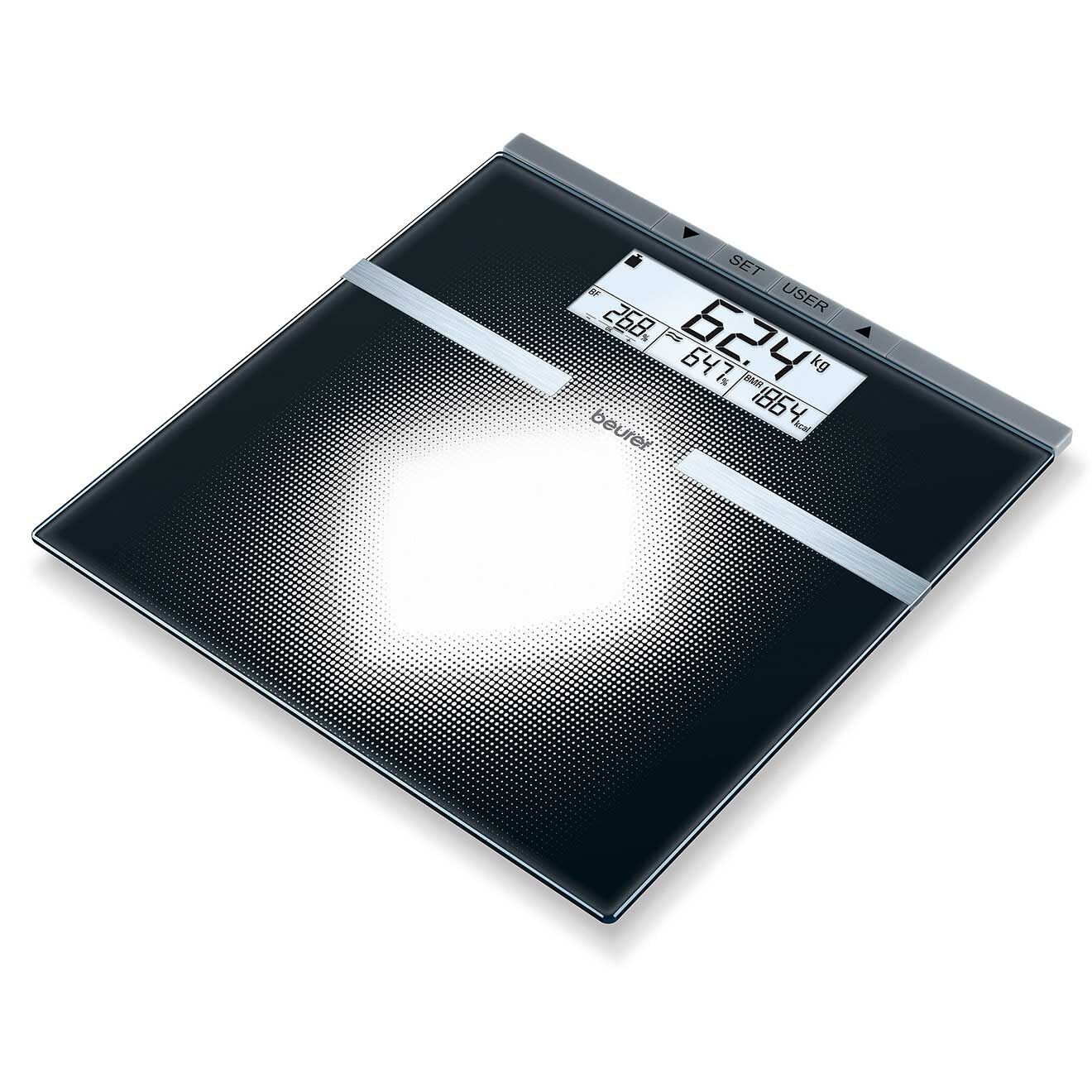 Beurer Impédancemètre écran 2 lignes noir/transparent
