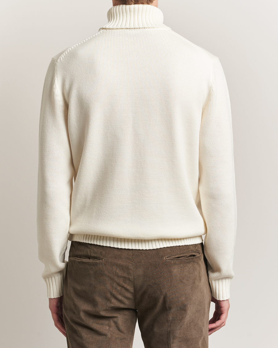 Zanone Virgin Merino Wool Rollneck Latte