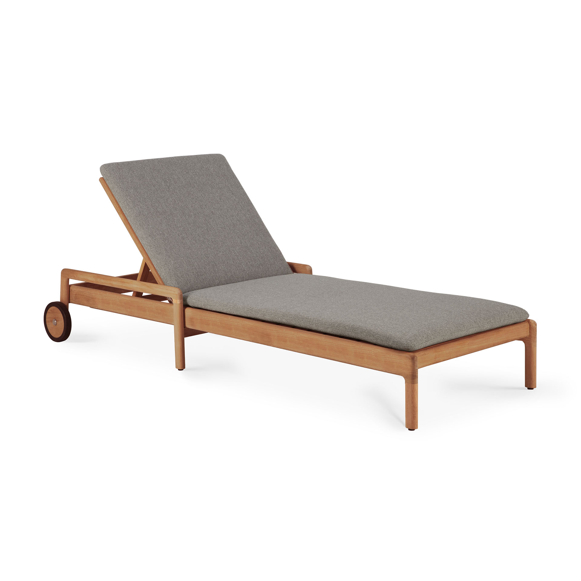 Teak Jack lounge chair - outdoor - dun kussen mocha