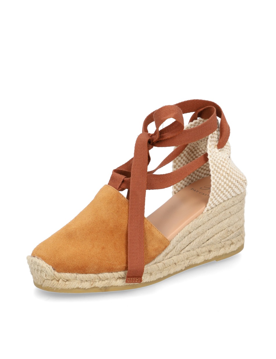 Veloursleder Keilsandale