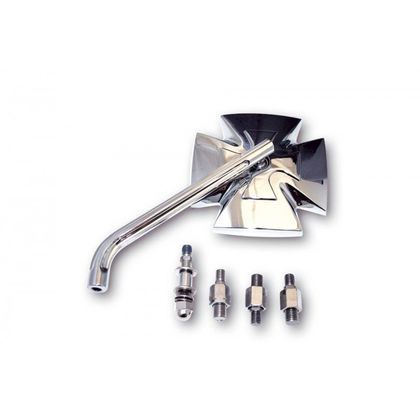 Rétroviseur Highsider IRON CROSS (la paire) Universel - Gris