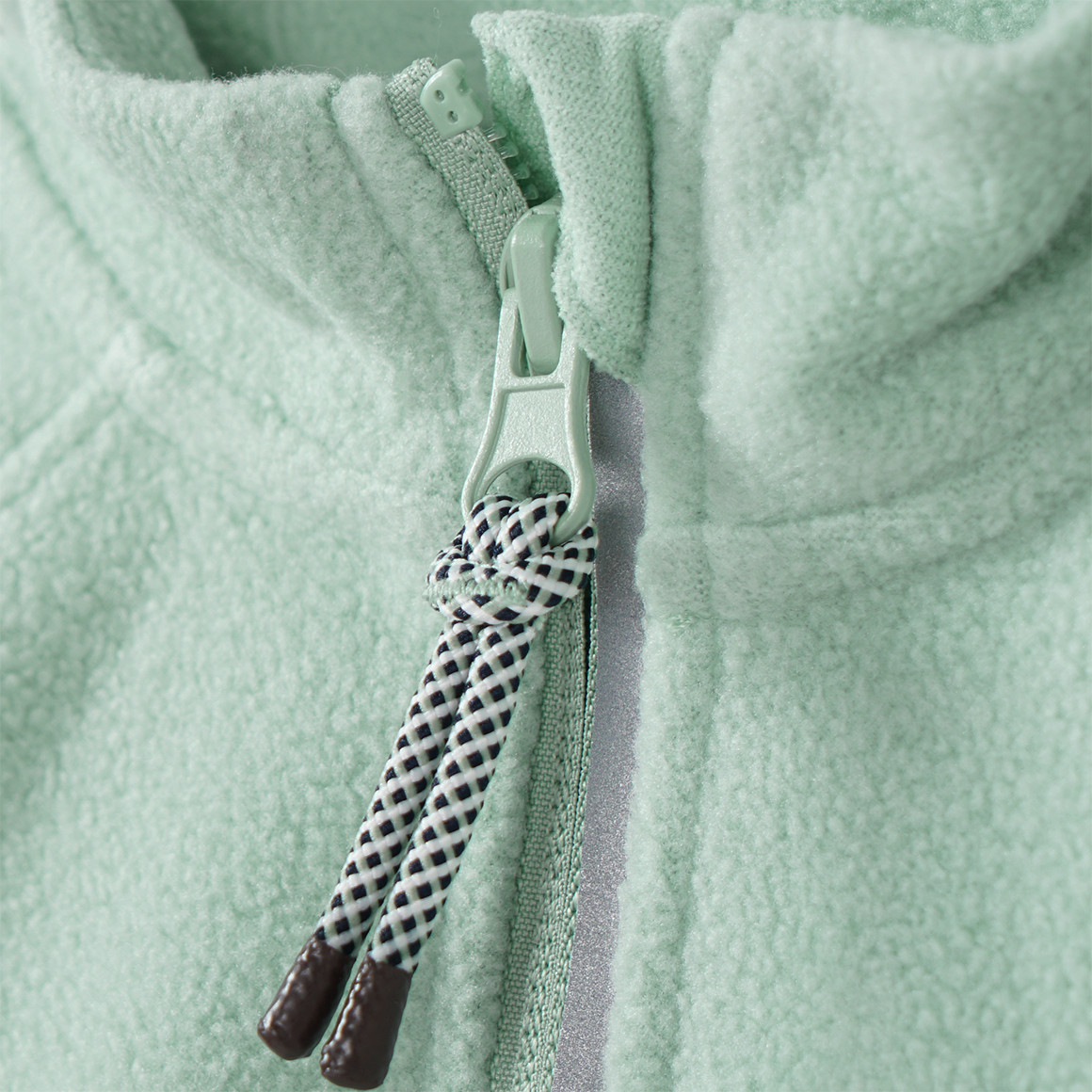 Topomini Baby Fleecejacke mit Stehkragen helltürkis
