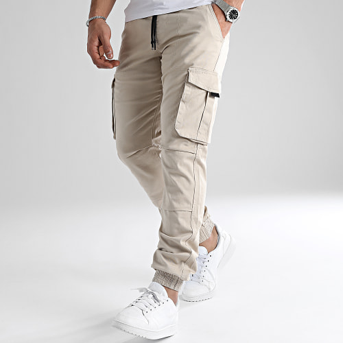 Pantalon Cargo Regular Fit 0172 Beige Clair
