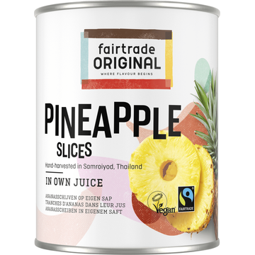 Fairtrade Original Ananas schijfjes 565 g