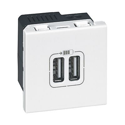 Mécanisme de prise double USB Legrand Mosaïc