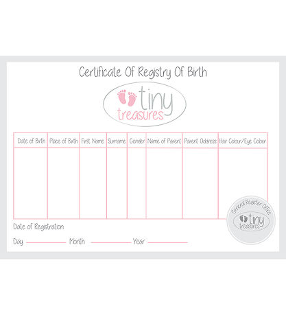 Tiny Treasures Puppe m. Blondes Haar - Pink Bunny Baby