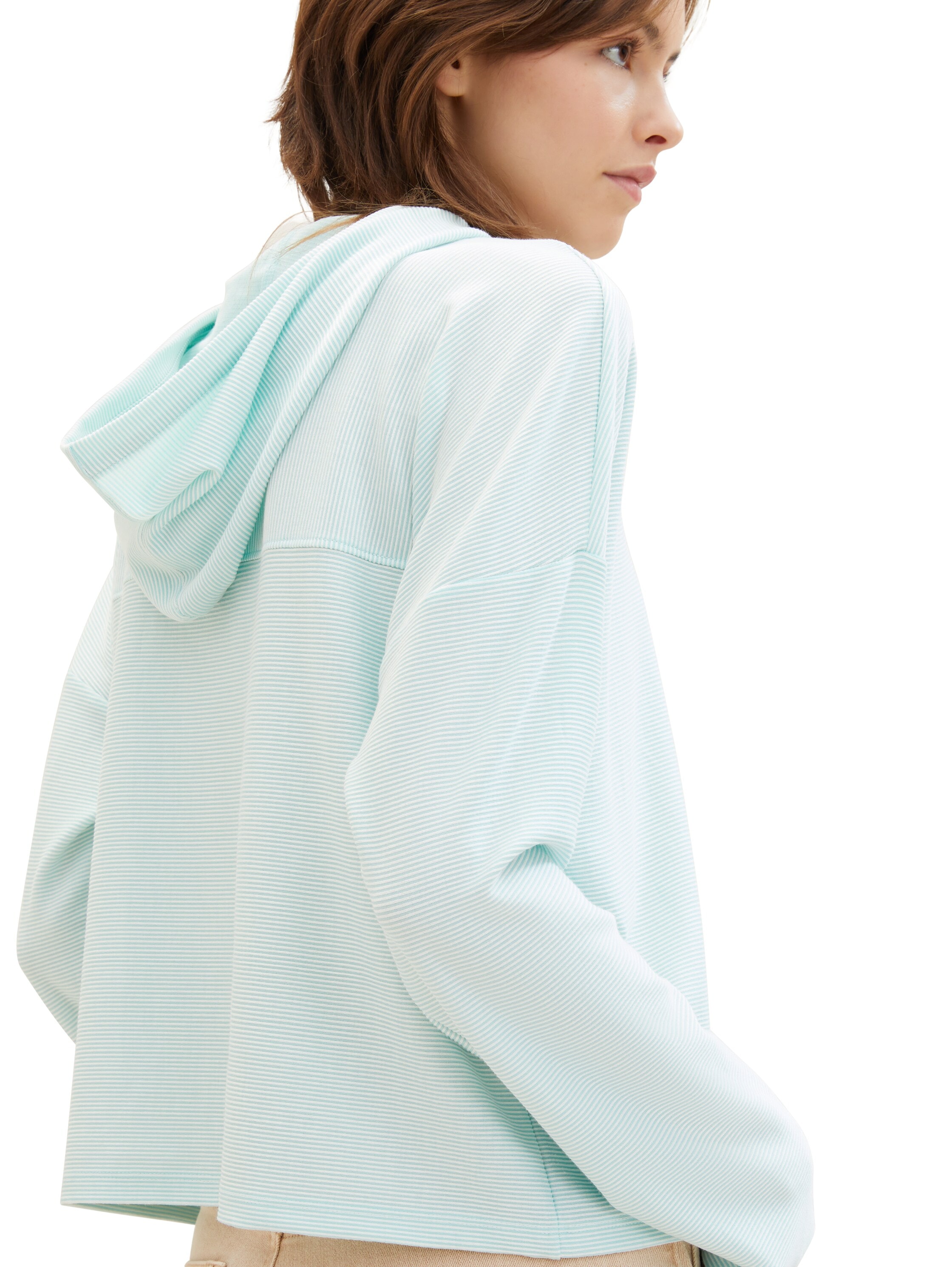 TOM TAILOR Denim Kapuzenshirt , mit Streifenmuster
