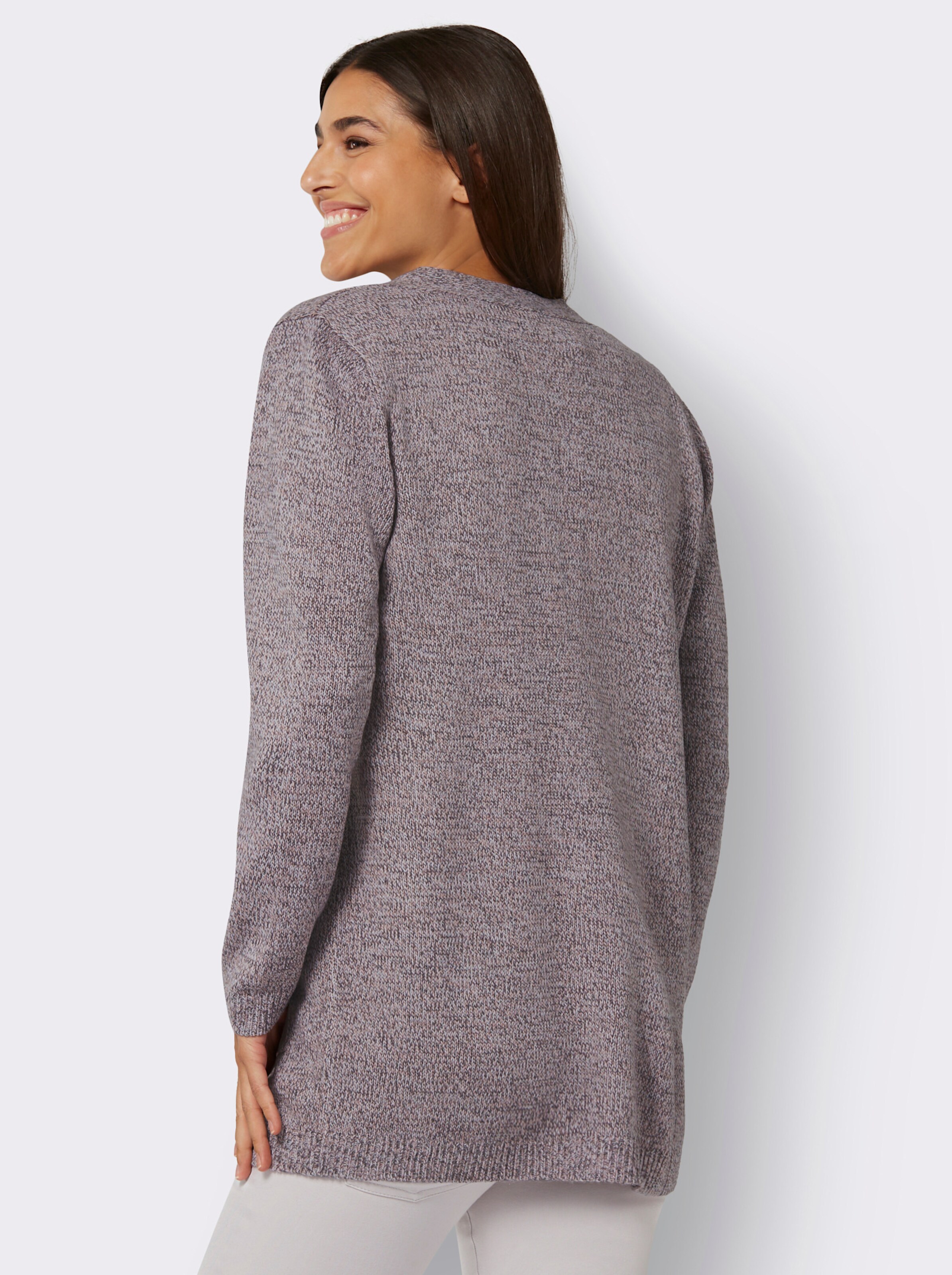Longstrickjacke