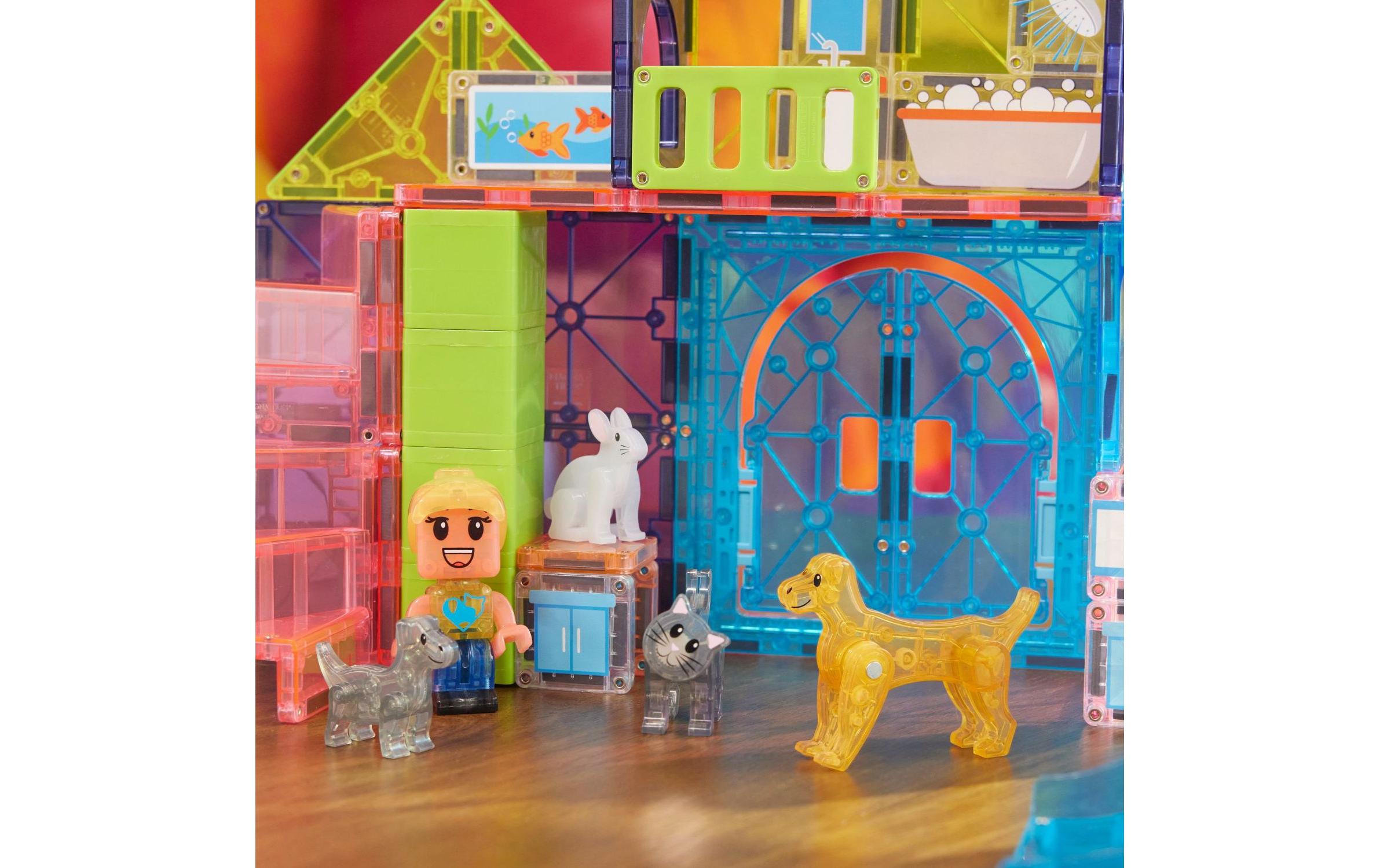 Pet Playhouse 50 TeileBau-Set mit 50 magnetischen Teilen