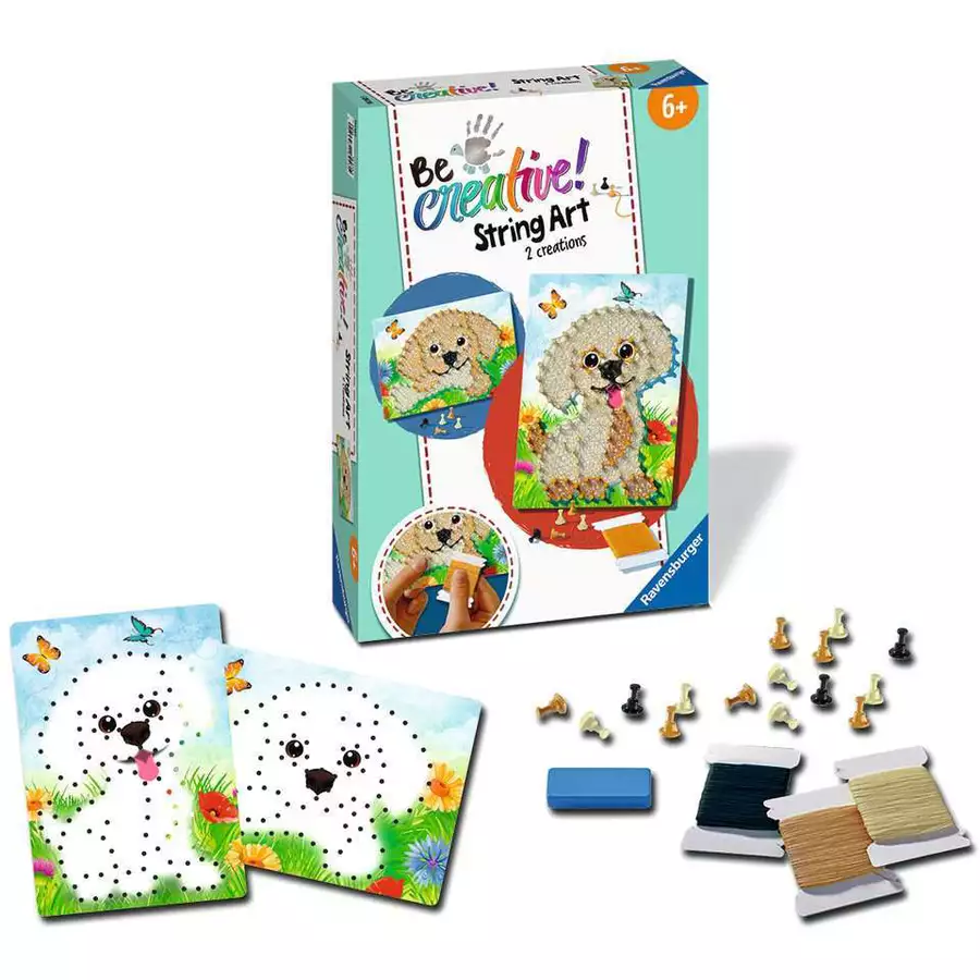 Ravensburger BeCreative String Art Dogs bunt