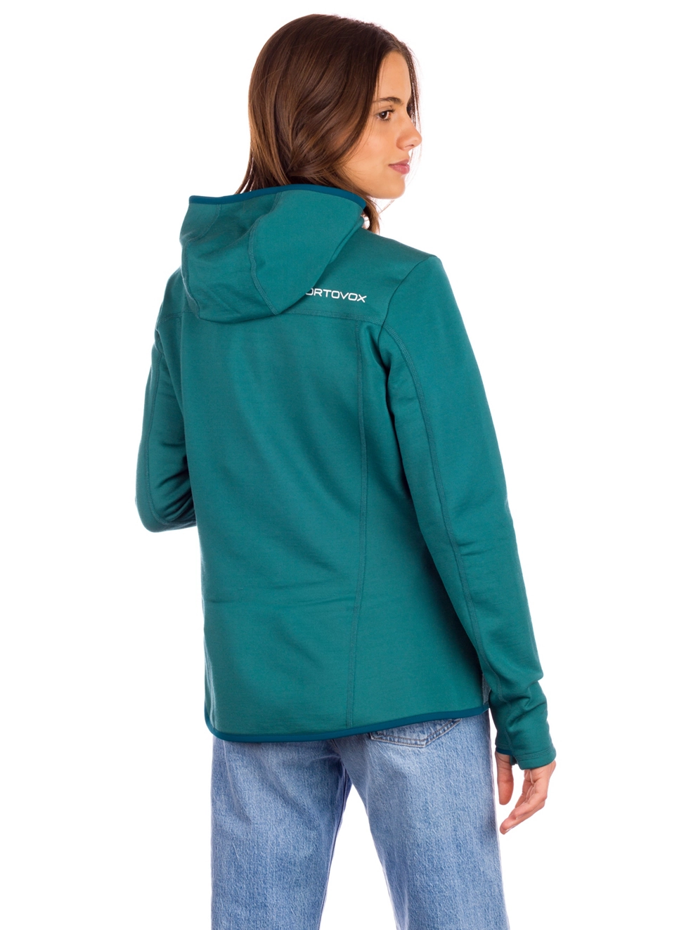 Ortovox Hooded Fleece Jacket pacific green