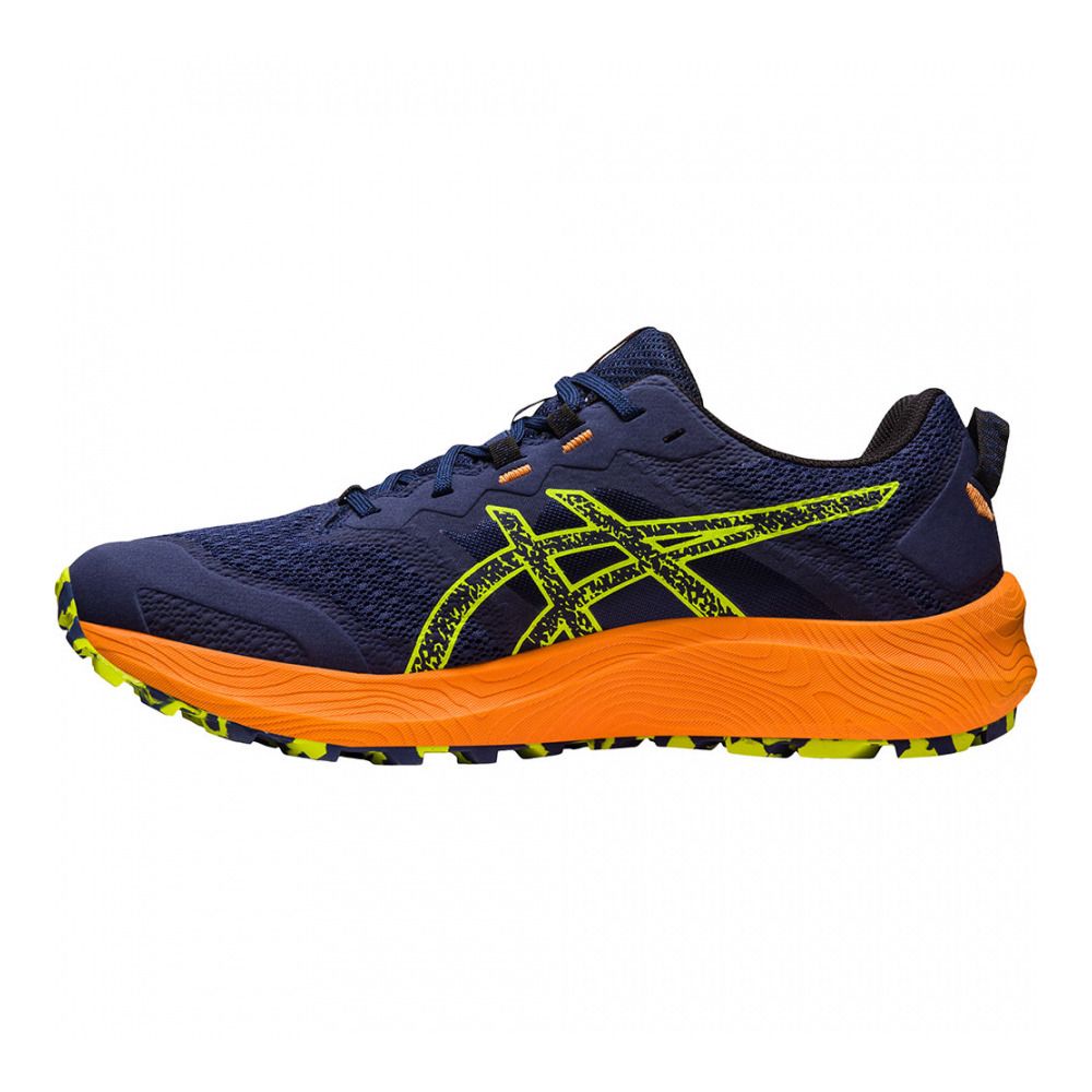 Asics TRABUCO TERRA 2 - Chaussures trail Homme deep ocean/neon lime