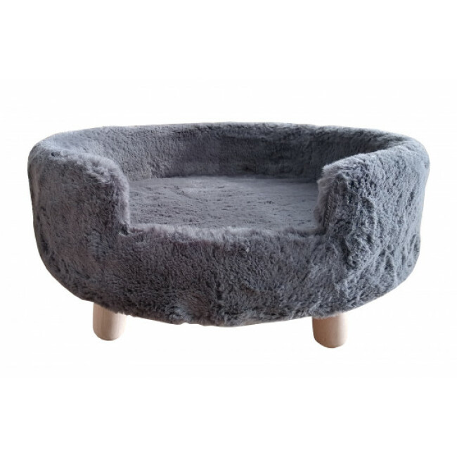Sofa avec pieds pour chat et petit chien diamètre 43 cm