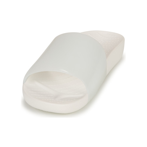 Crocs - CROCS SPLASH GLOSSY SLIDE - Blanc