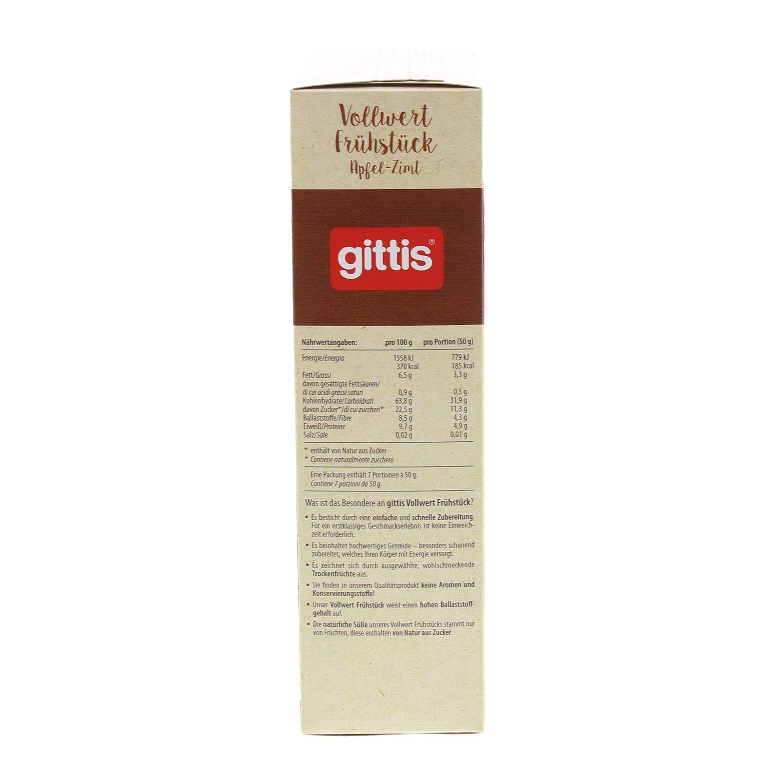 Gittis Apfel Zimt Vollwert Frühstück