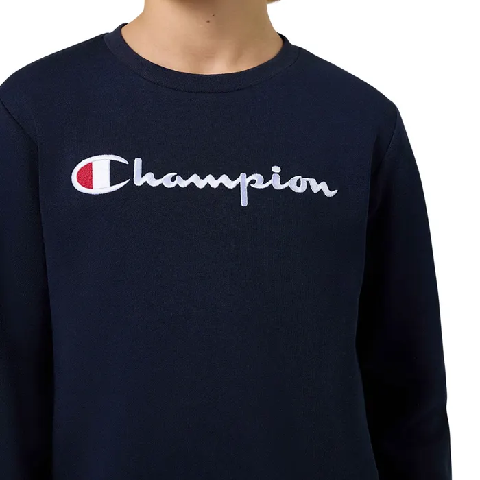 Champion Big Logo Fleece Crewneck Sweater Junior