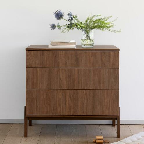 Commode 3 tiroirs ASHI Châtaignier - QUAX