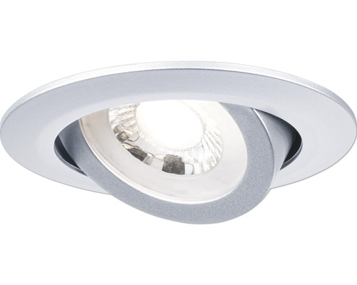 Paulmann LED inbouwspots set, 3-traps dimbaar, 3 x 6 W, 550 lm, 3000 K, Ø 8,2 cm, draaibaar, chroom/mat, 3 stuks, 230V