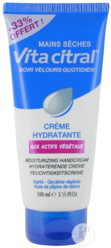 Vita Citral Soin Velours Quotidien Crème Hydratante Mains Sèches Tube 100ml (40318)