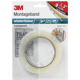 Scotch Bande de montage 'enlevable', 19mm x 5m