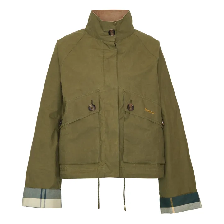 Barbour Veste Imperméable Crowdon | Vert kaki