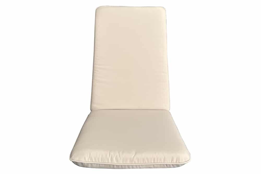 Outdoor Sitzkissen COMFORT LINE 50x122cm beige für Hochlehner-Stuhl Polsterauflage