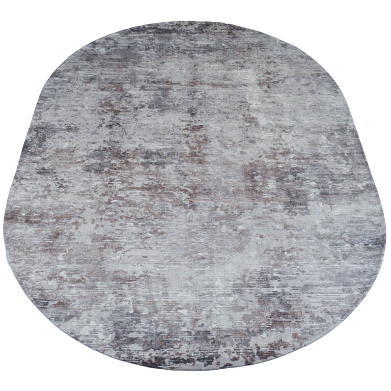 Vloerkleed Yara Silver – Ovaal 200 x 290 cm