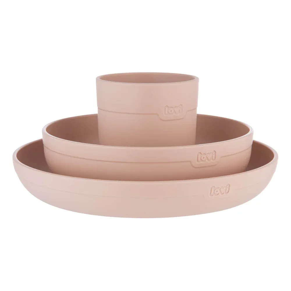 Difrax Lovi Eetset met Beker Nude (1 stuk)