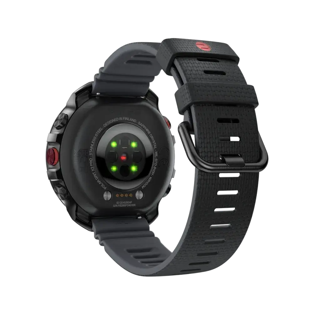Polar Grit X2 Pro HR Sporthorloge Zwart/Zwart S-L