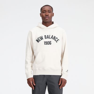 New BalanceEssentials Varsity Fleece Hoodie - weiß