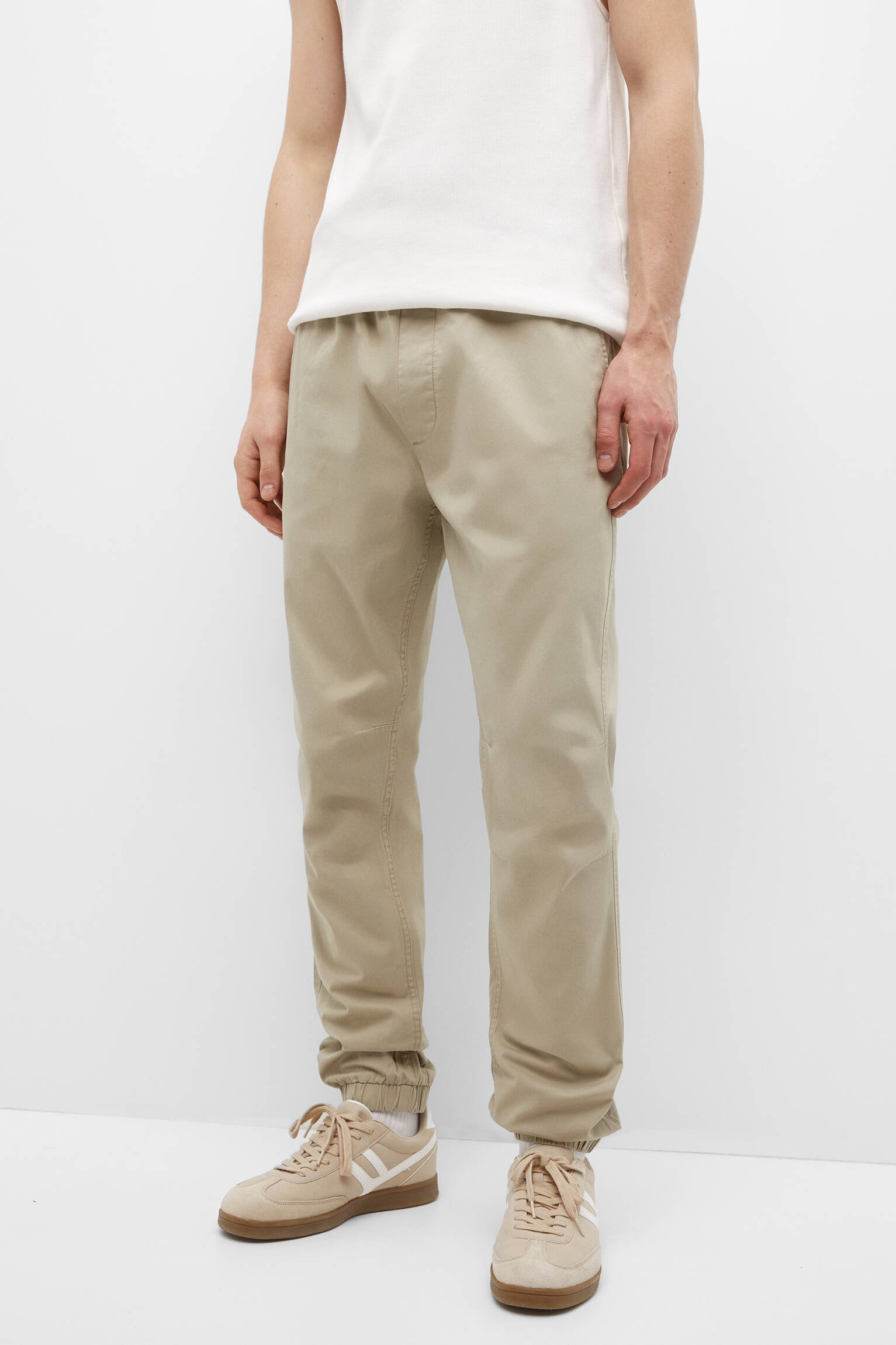 Calça jogger básica - Areia