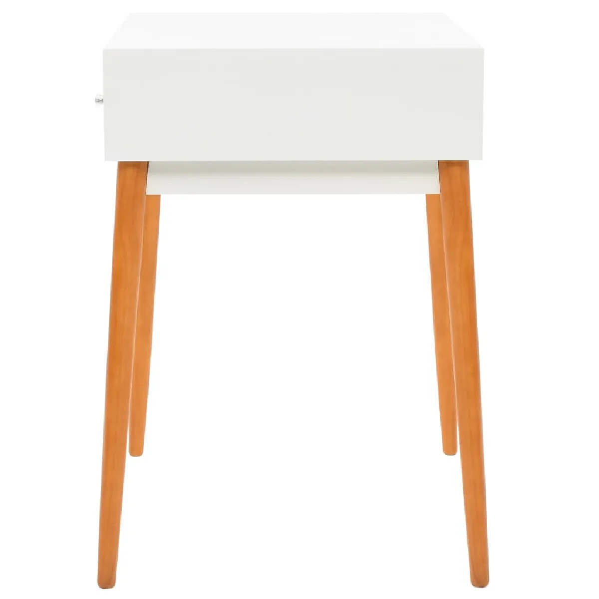 vidaXL Coiffeuse avec miroir - Blanc et marron