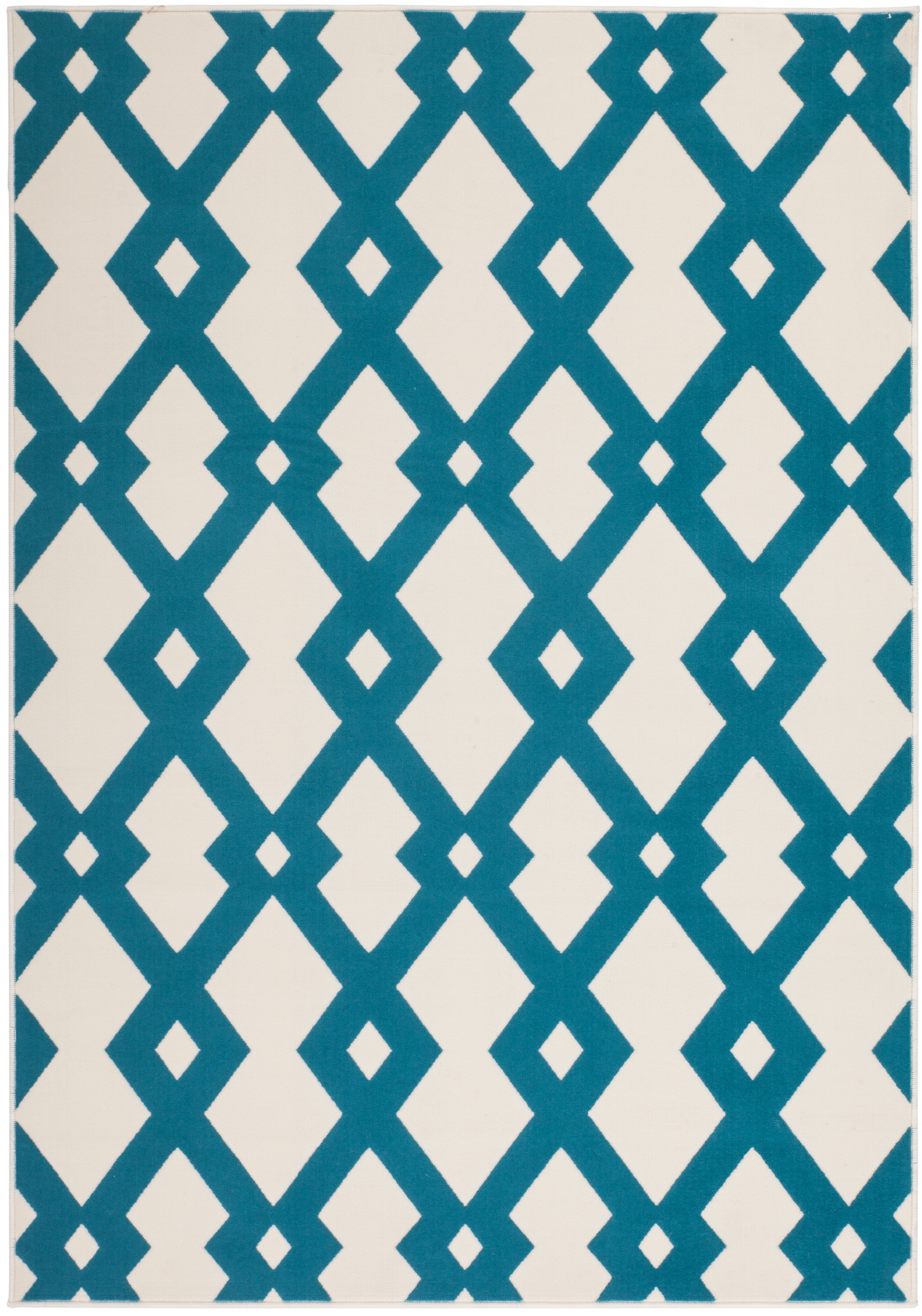 Vloerkleed 100 Ivoor Turquoise Now!