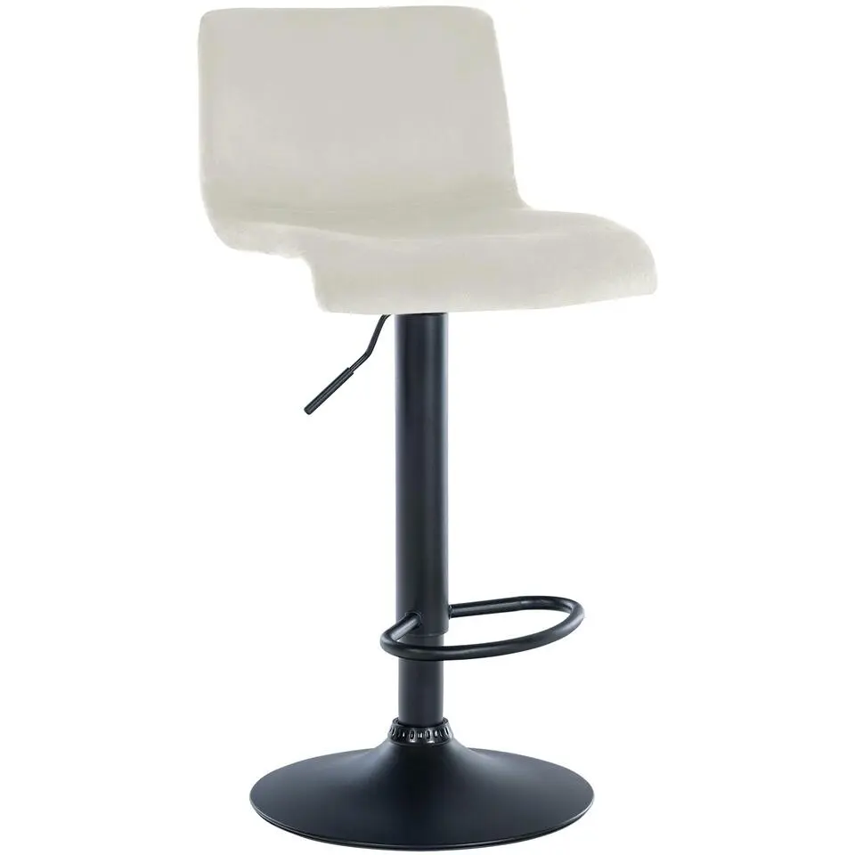 CLP Barkruk Hover Fluweel - creme