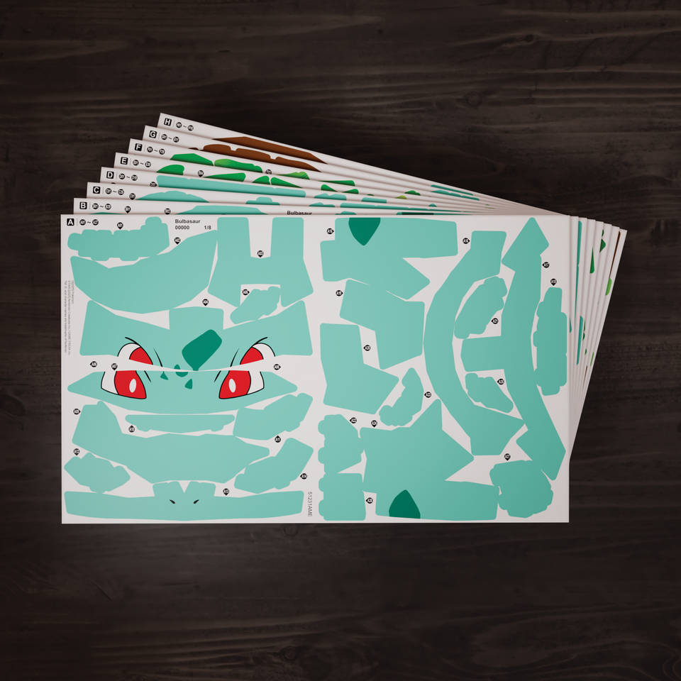 Pokemon Bulbasaur 4D bouwpuzzel modelbouwset