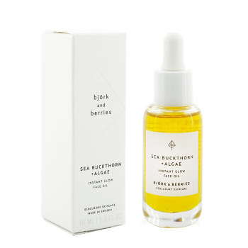 Bjork & Berries Sea Buckthorn  Algae Instant Glow Face Oil 30ml/1oz