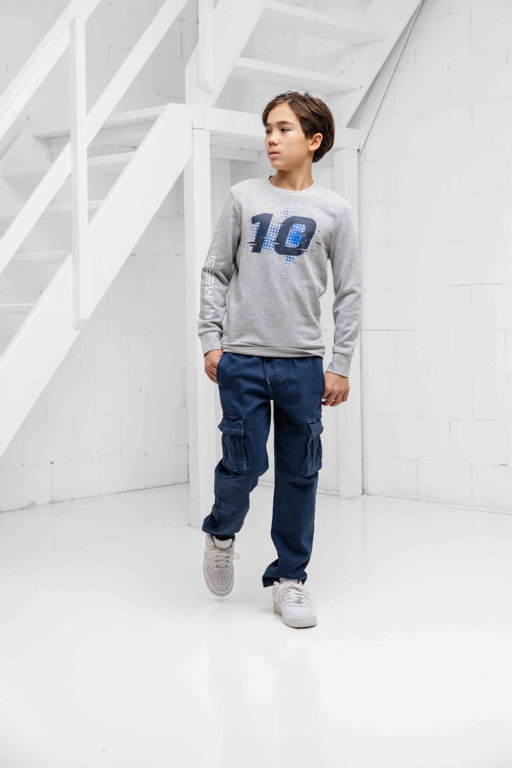 Vingino Claudio Loose Jeans Kids Donkerblauw