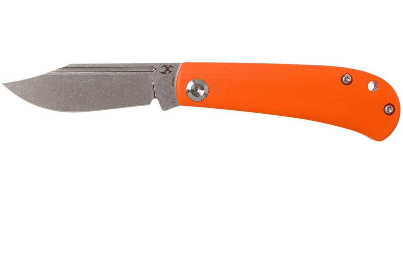 Kansept Bevy T2026S8 Orange G10 zakmes, Nick Swan design