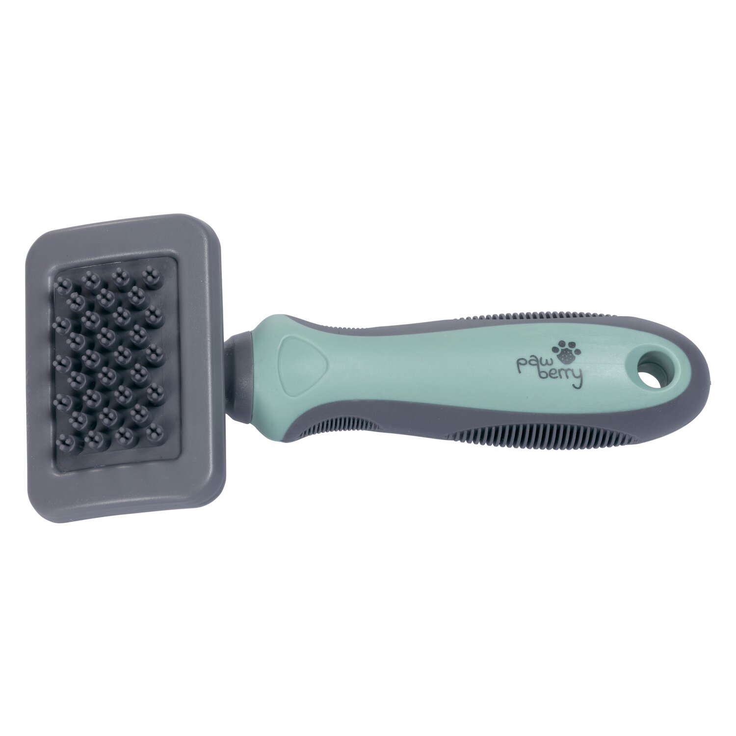 pawberry Gummibürste  - grey/mint
