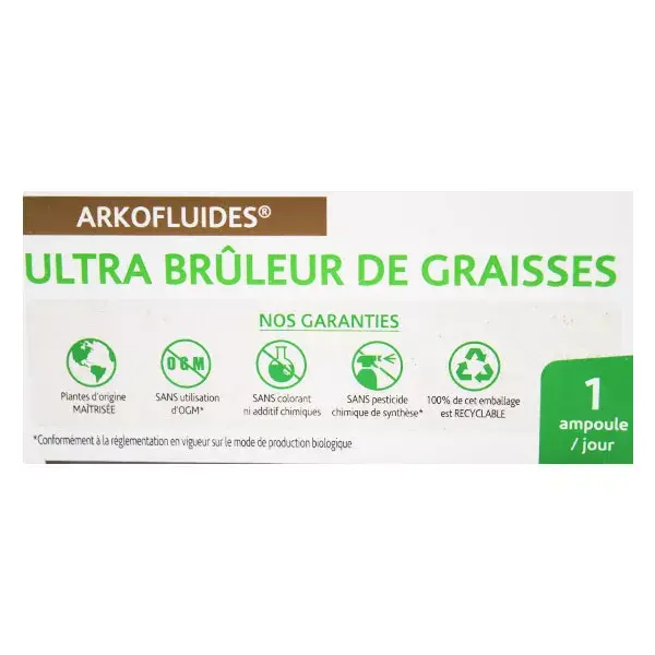 Arkopharma Arkofluides Ultra Queimador de Gordura 30 ampolas