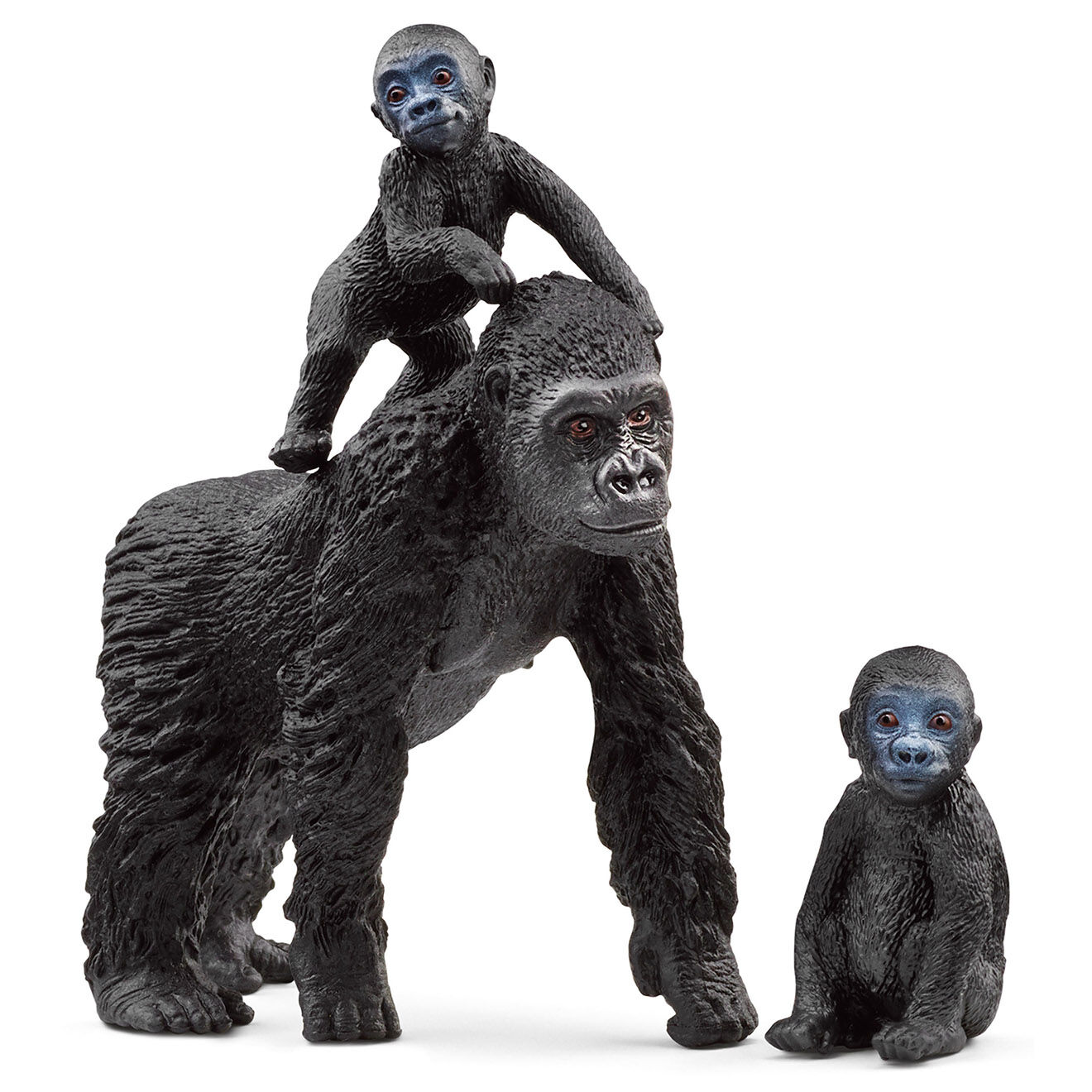 Schleich Famille de Gorilles des Plaines multicolore