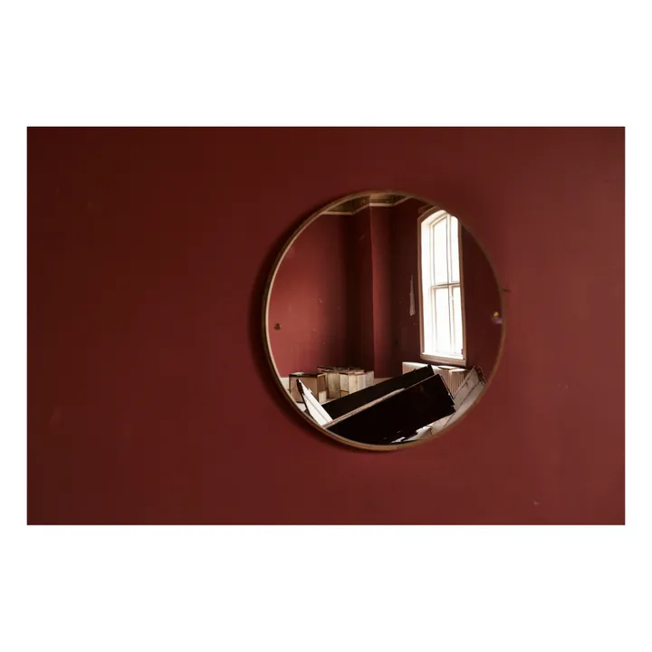 Frama Miroir rond CM1 en bois | Chêne