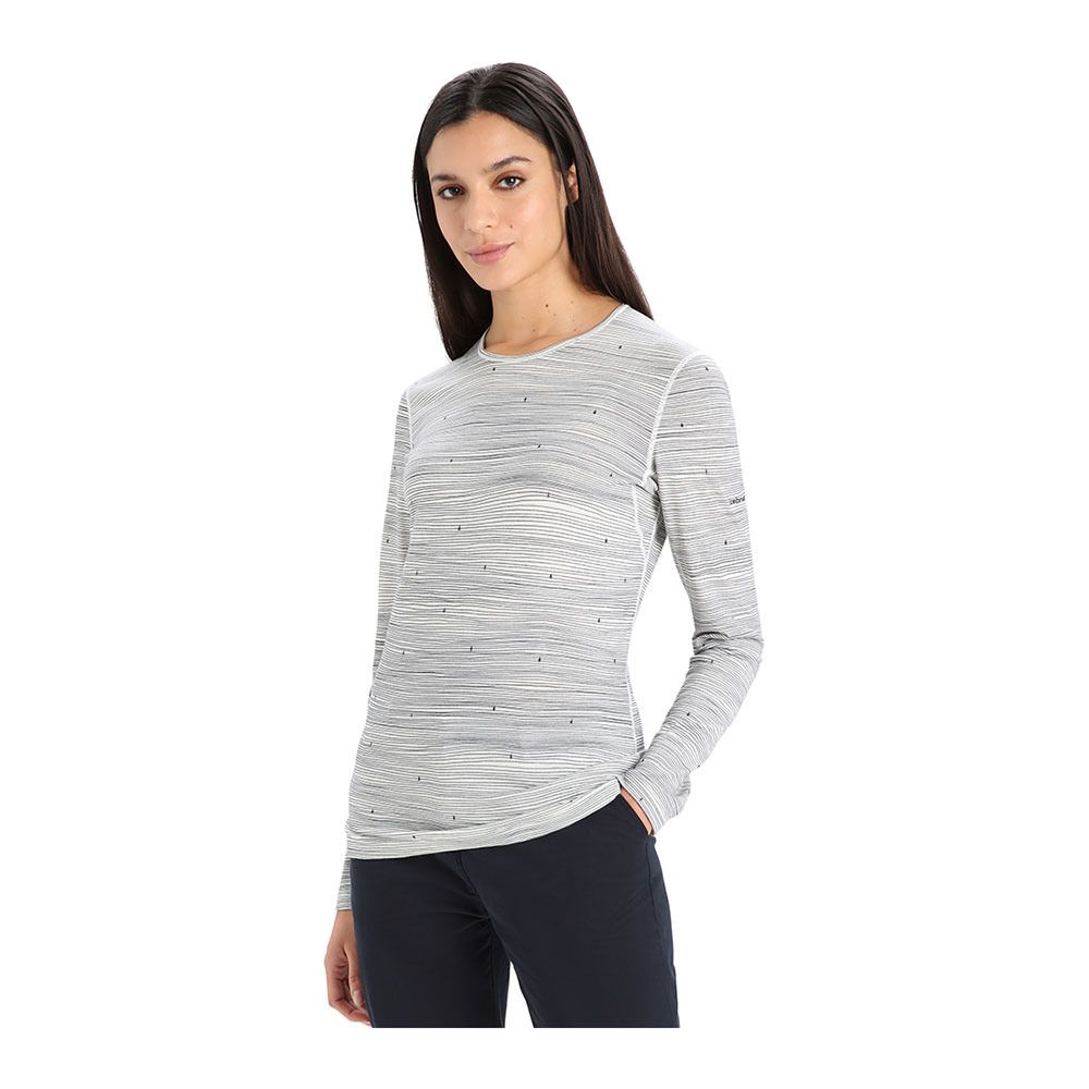 Icebreaker 200 OASIS - Tee-shirt Femme snw/mdnnvy/aop