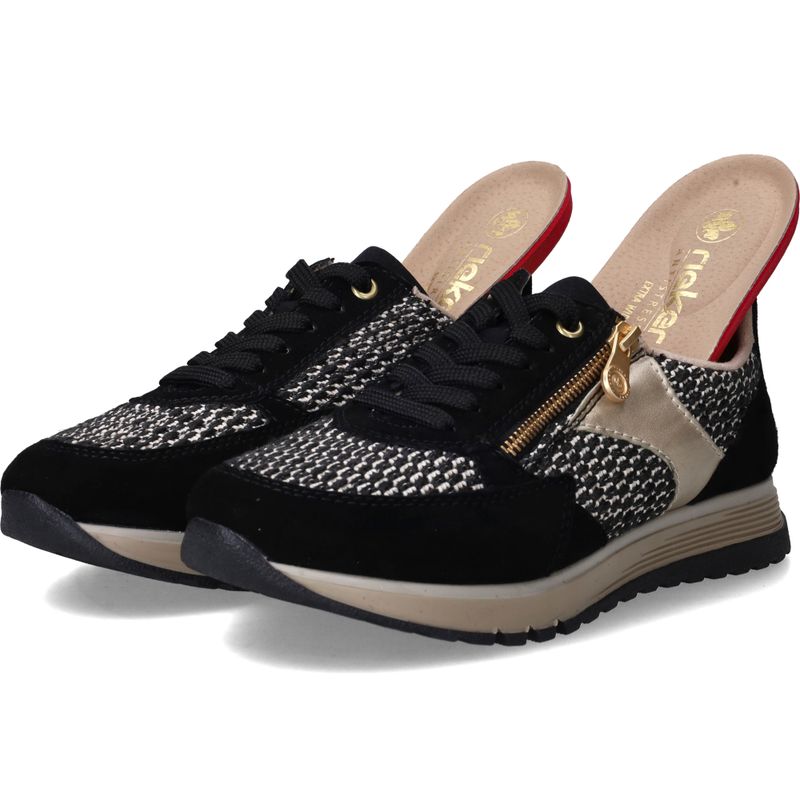Rieker Sneakers Zwart Dames