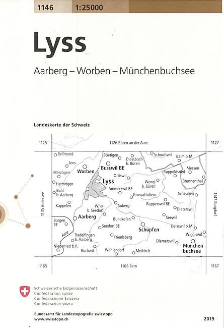 BUNDESAMT - 1146 LYSS ECHELLE 1 25 000