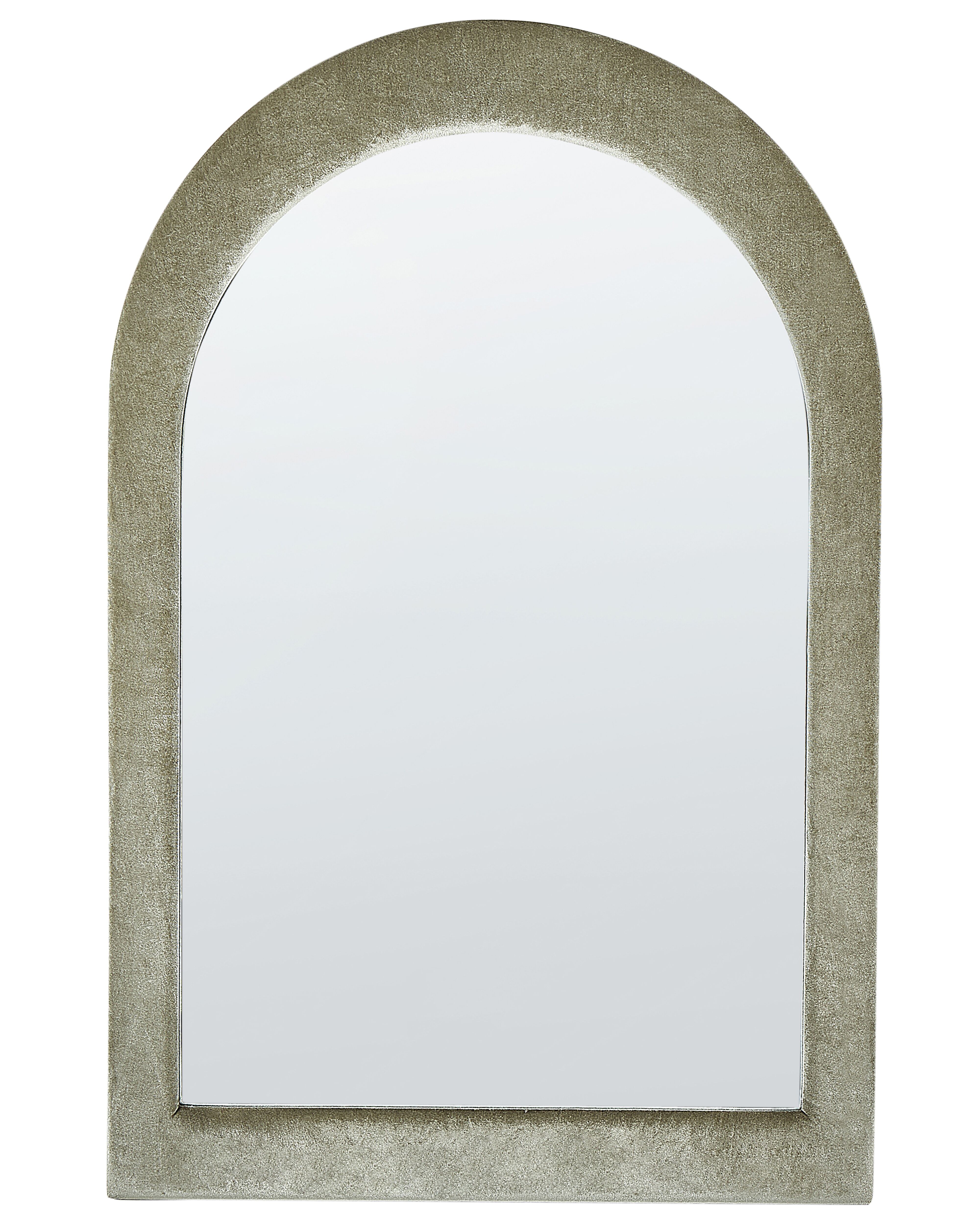 Wandspiegel HURIEL 60 cm 90 cm Fluweel Olijfgroen