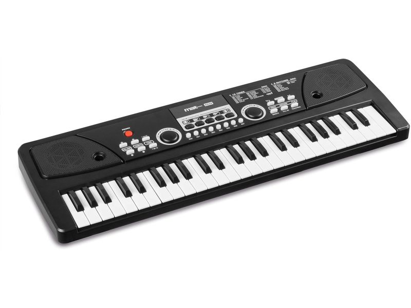 MAX Keyboard KD49 Elektronisches Keyboard mit 49 Tasten und Duo-Lautsprechersystem