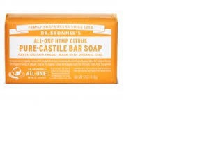 Dr Bronners Zeep citrus & orange 140g