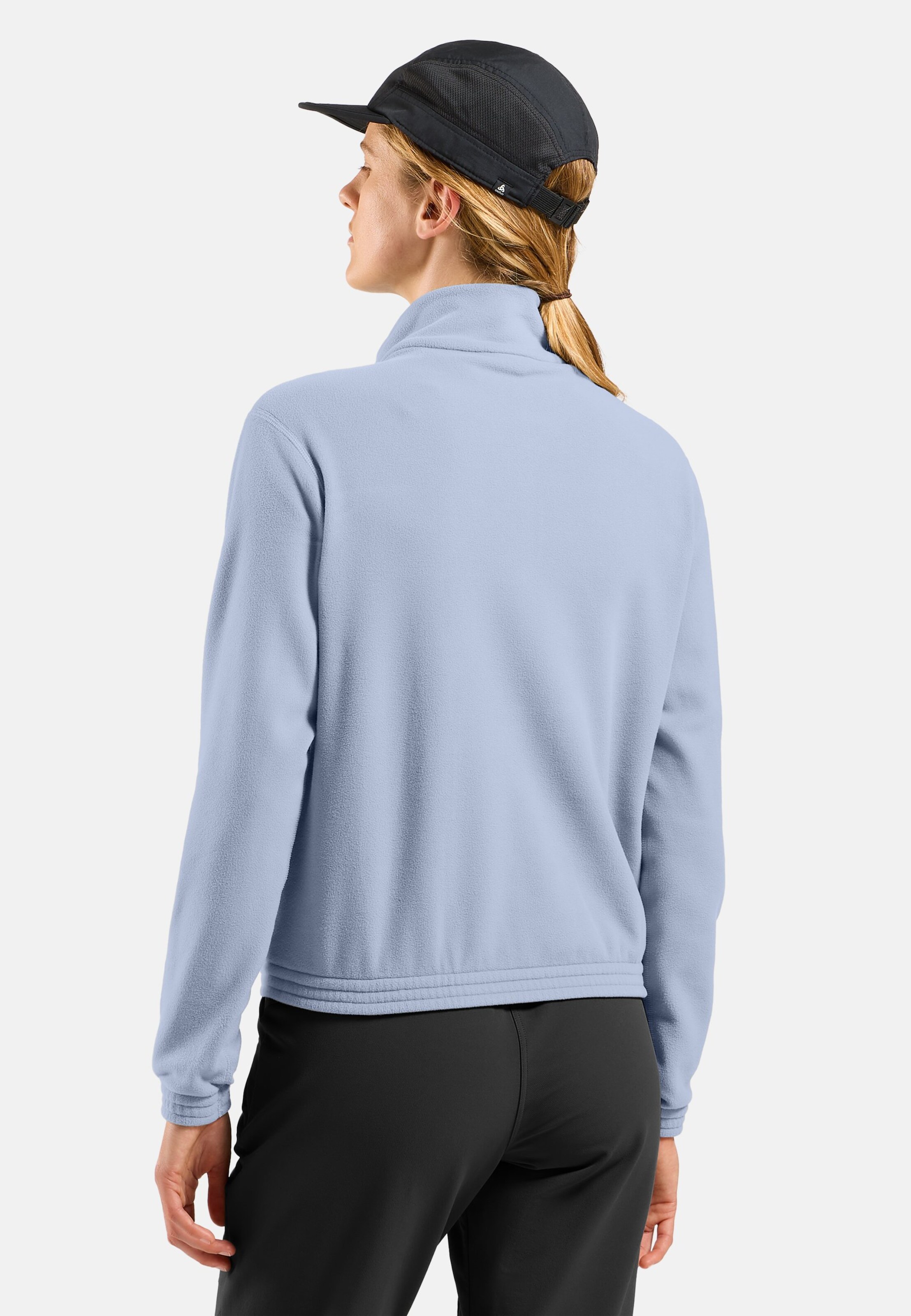 Klassischer Essentials Multisport Mid Layer aus Fleece mit Halbreissverschluss in Blue heron
