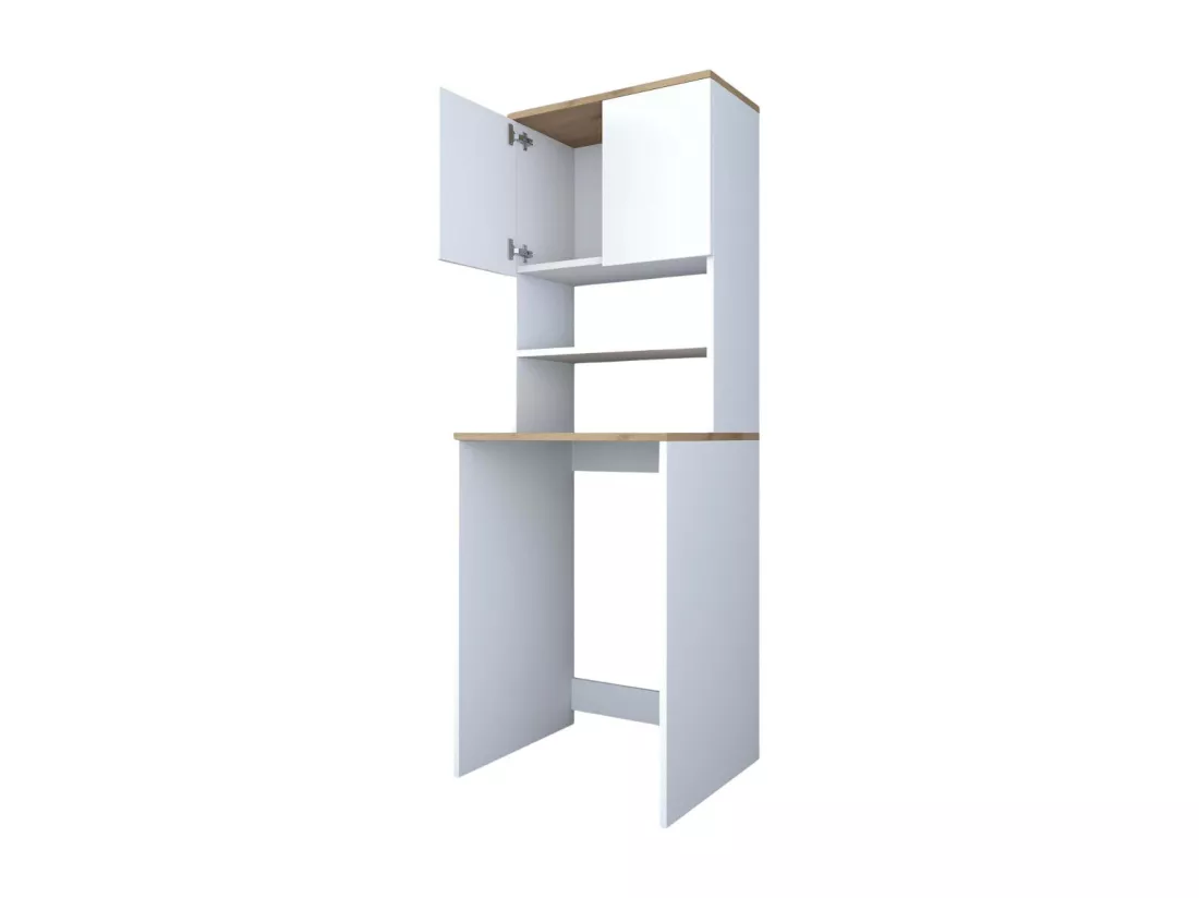 Meuble machine à laver en aggloméré Walnut
